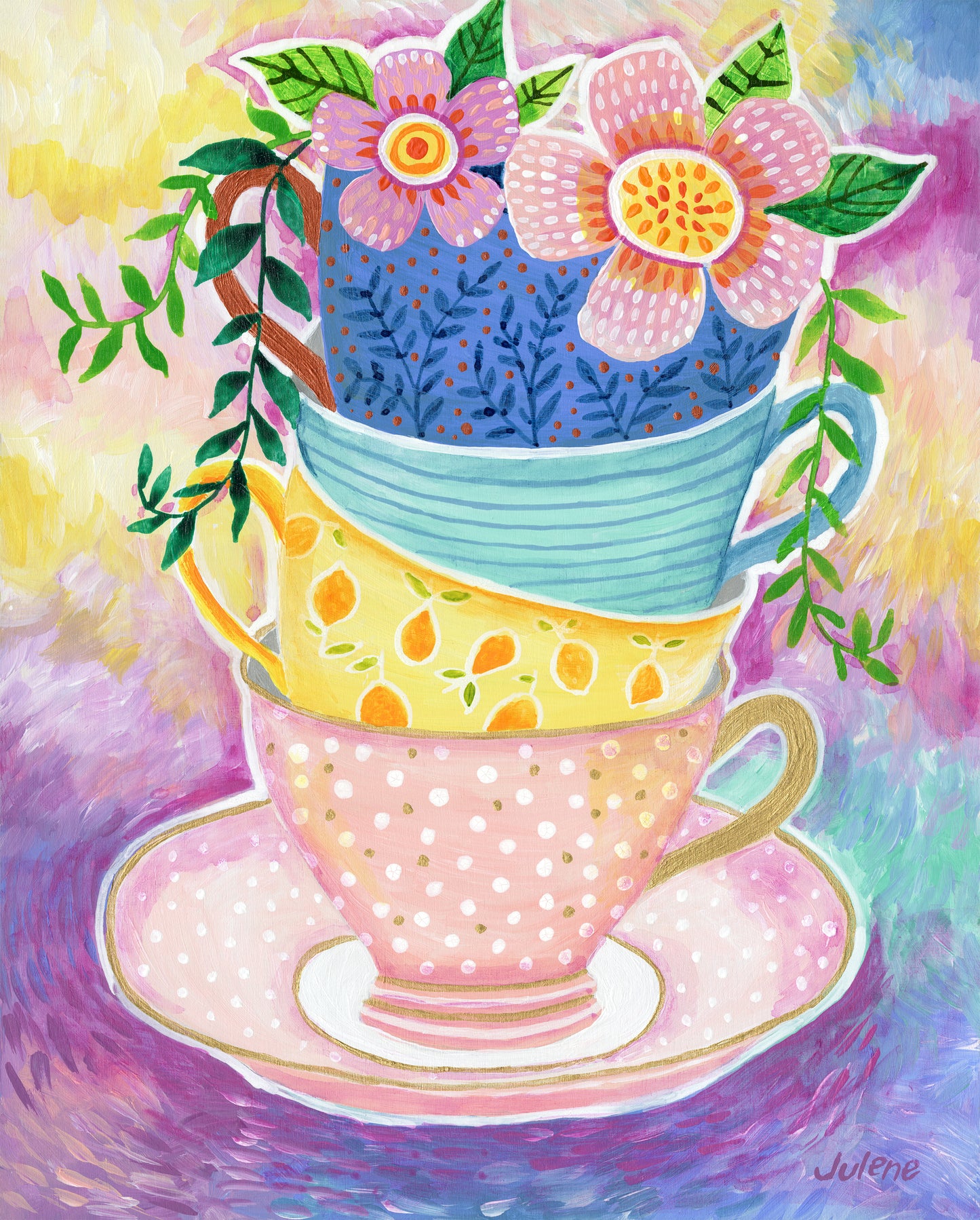 Teacup Tower - print