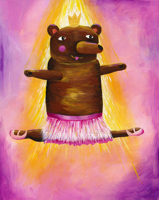 Leaping Bear - original painting
