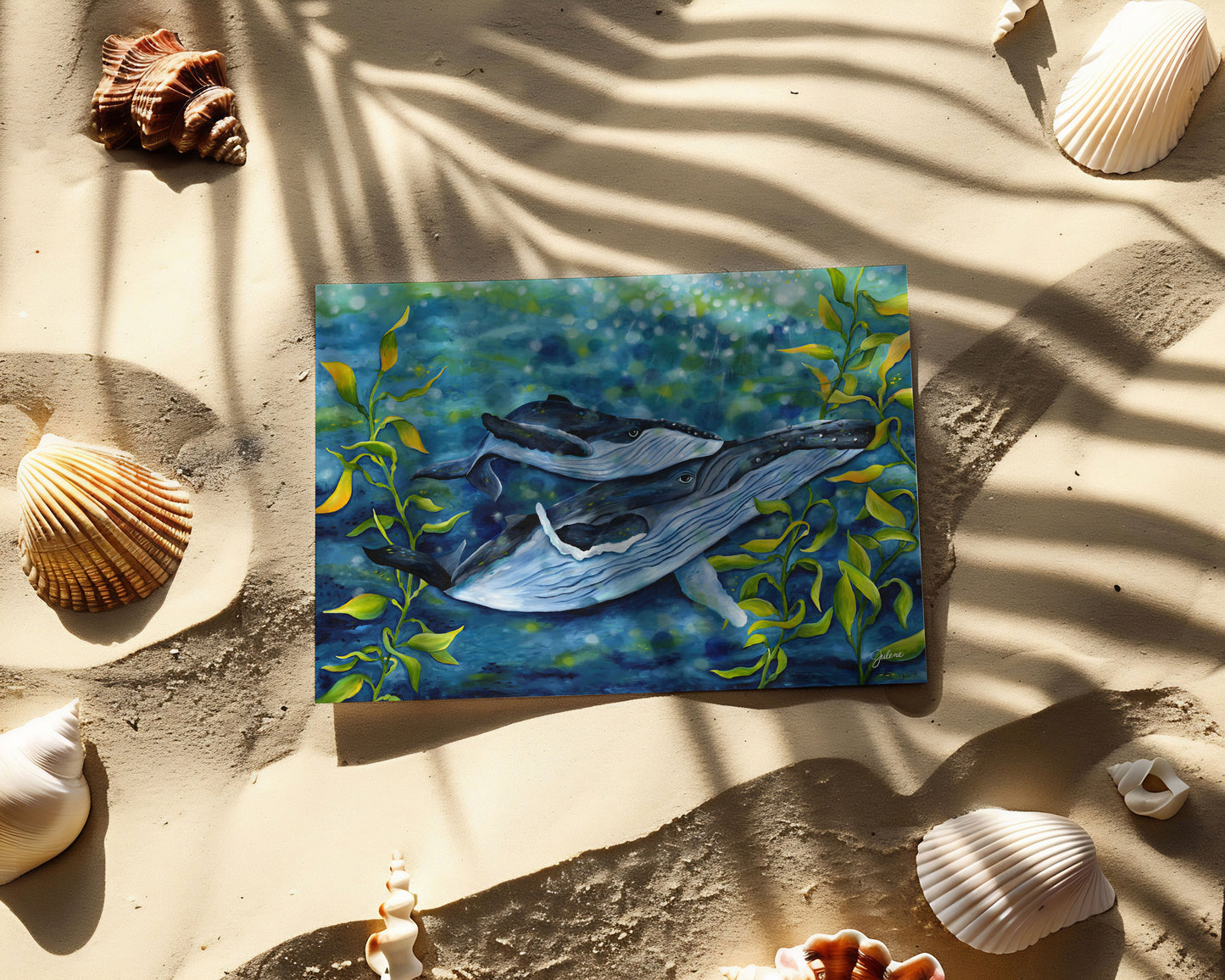 Whale Heart Song greeting card
