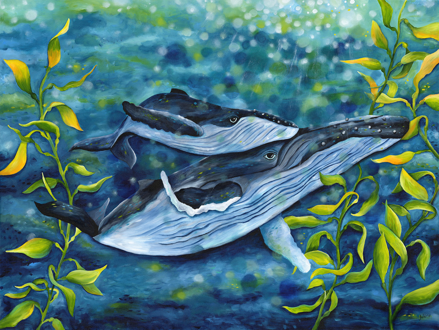 My Heart Song Whale - print