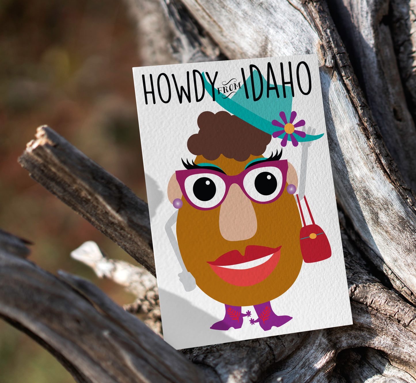 Ms Potato Head - postcard