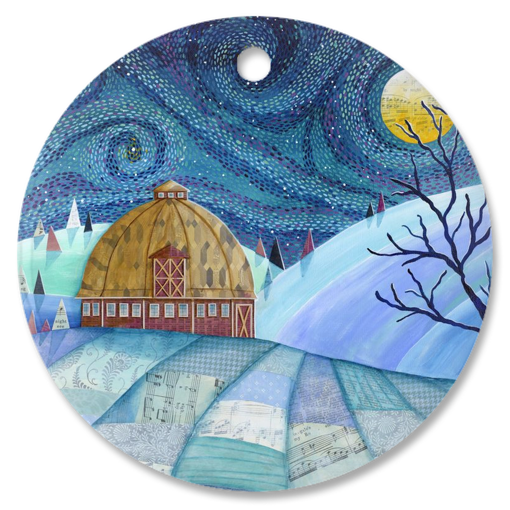 Round Barn - Porcelain Ornaments