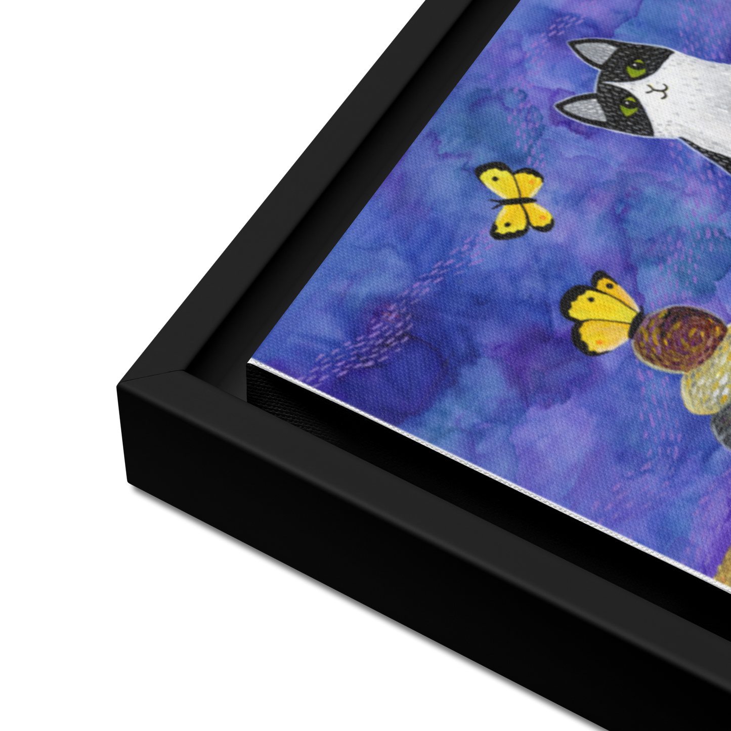 My Sister's Garden - framed printed canvas