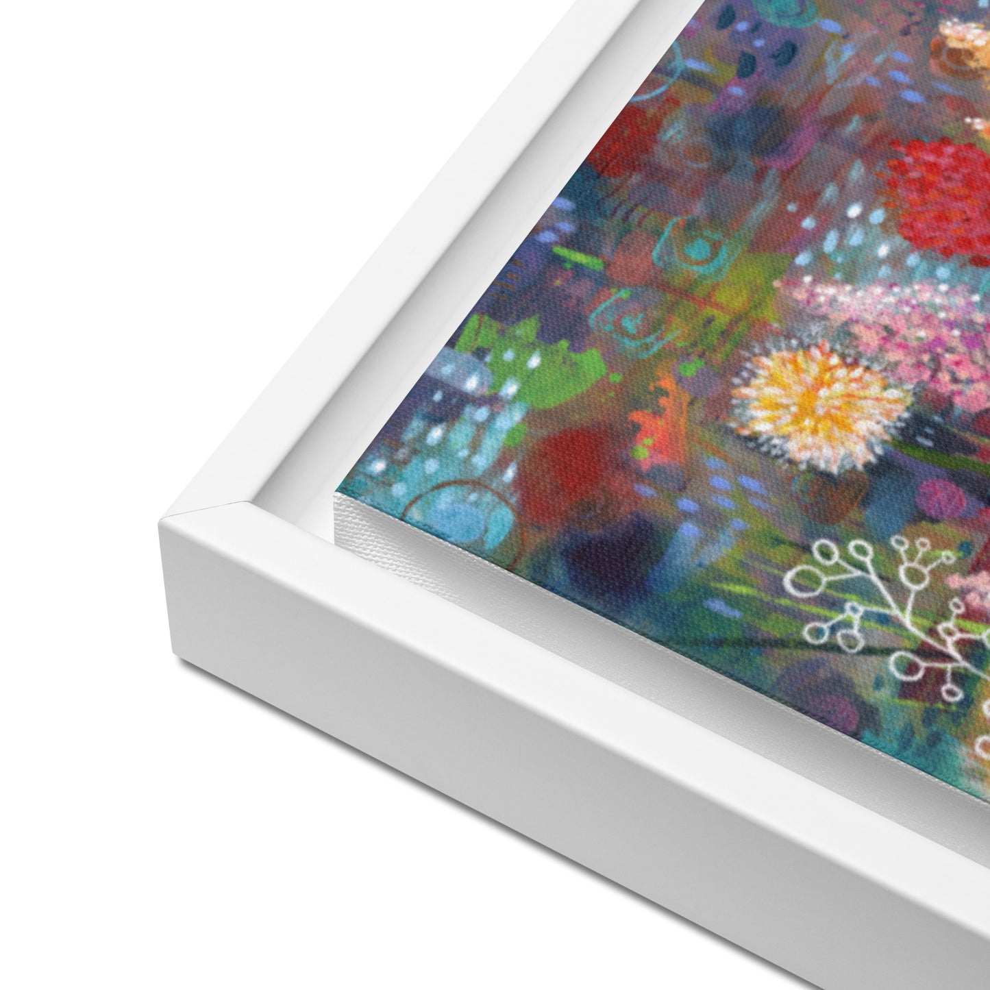 Flourish - framed printed canvas