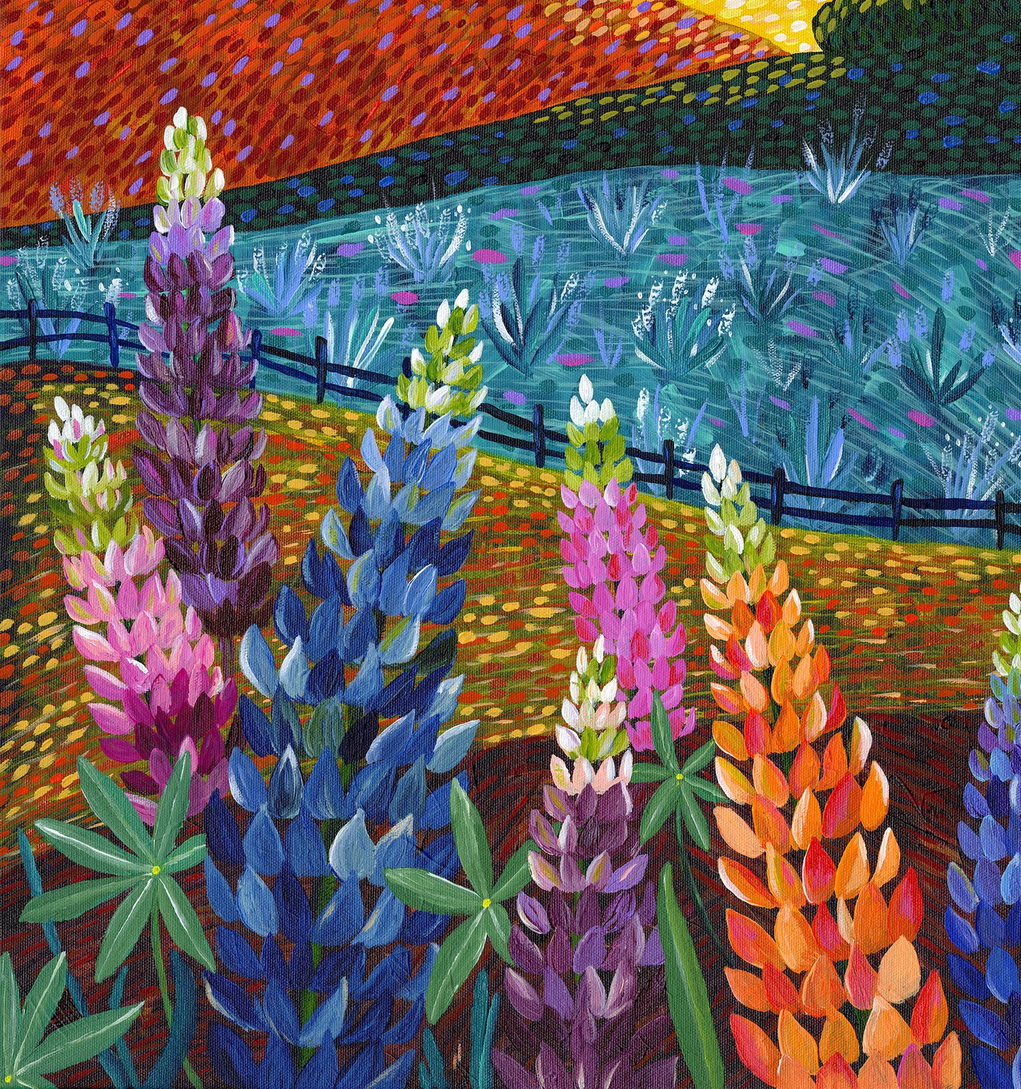 Lupine Milky Way - print