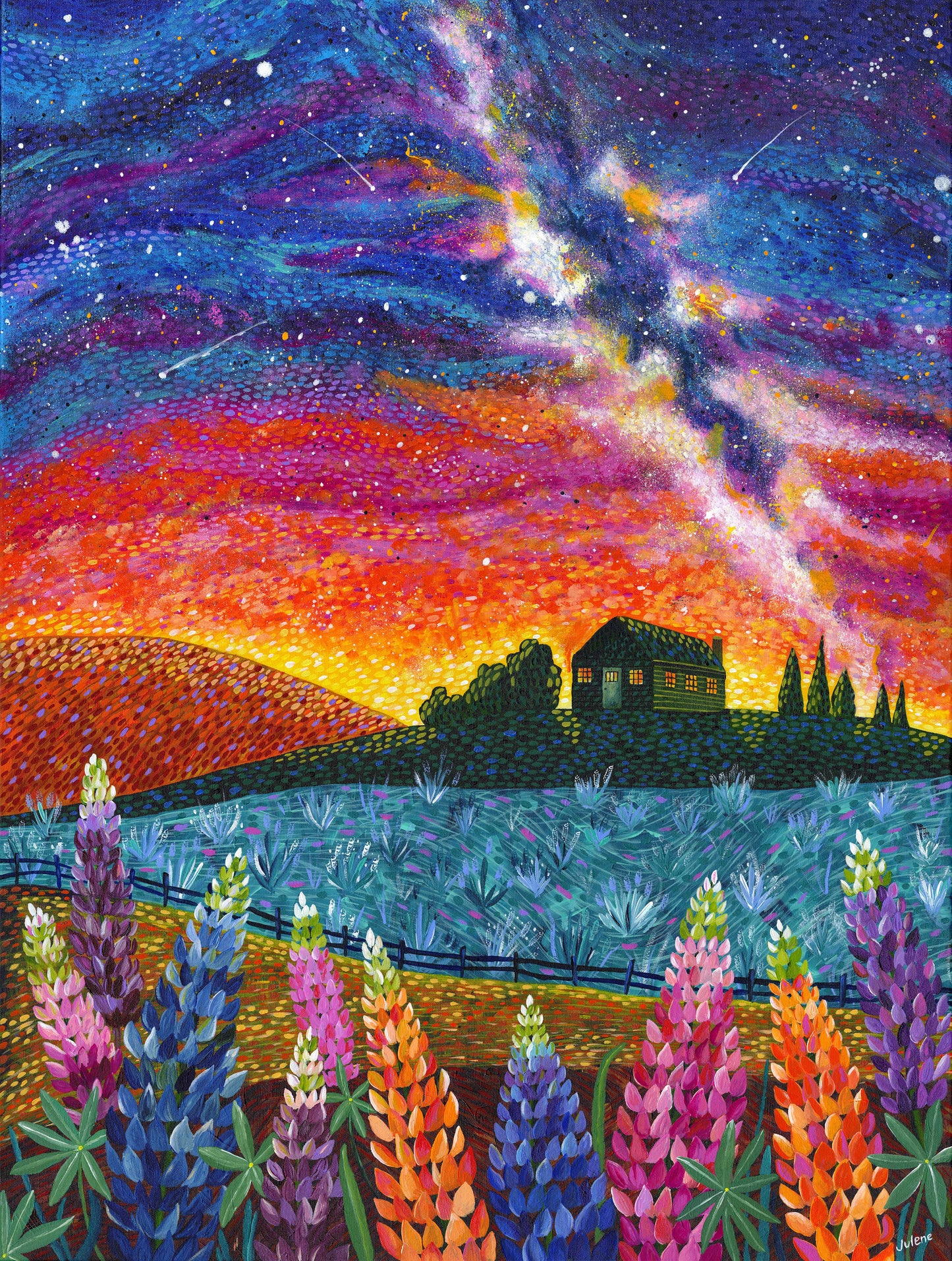 Lupine Milky Way - print