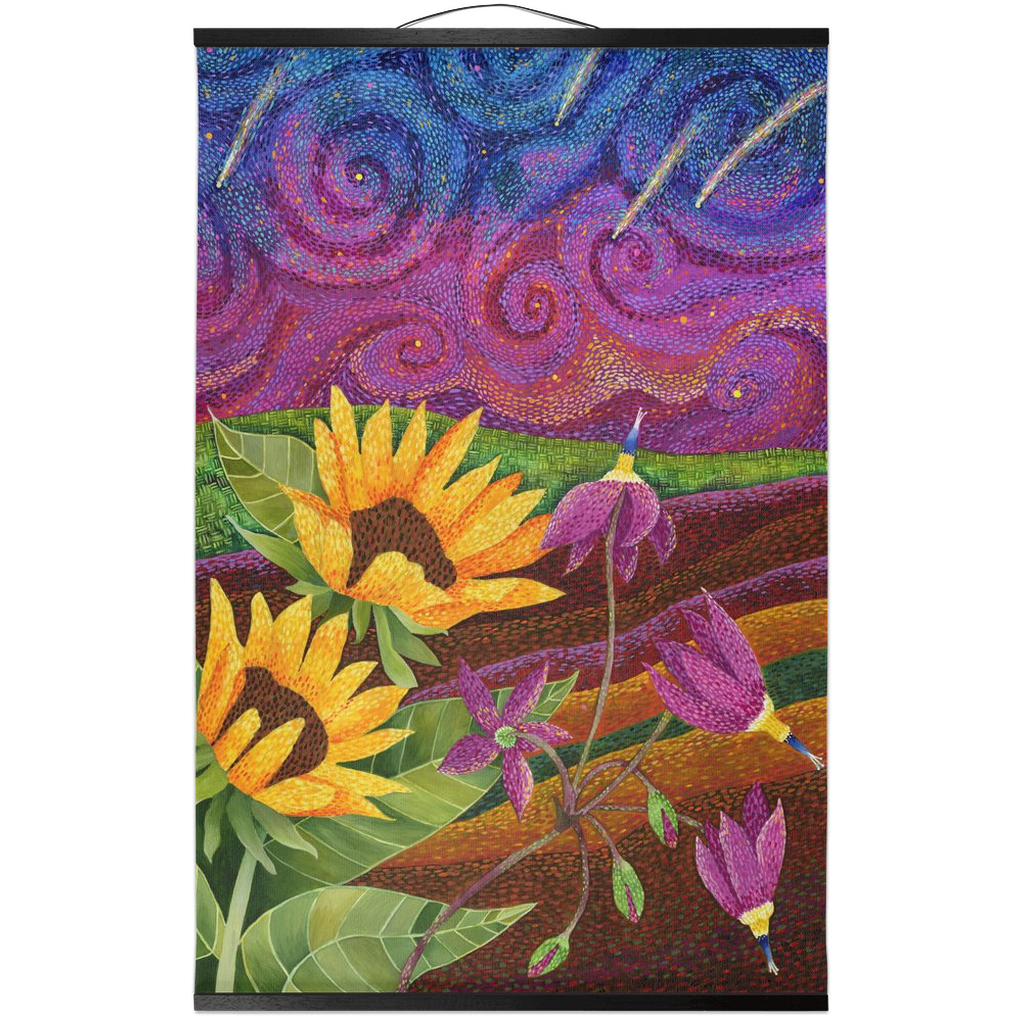 Shooting Stars Hanging Canvas Banner