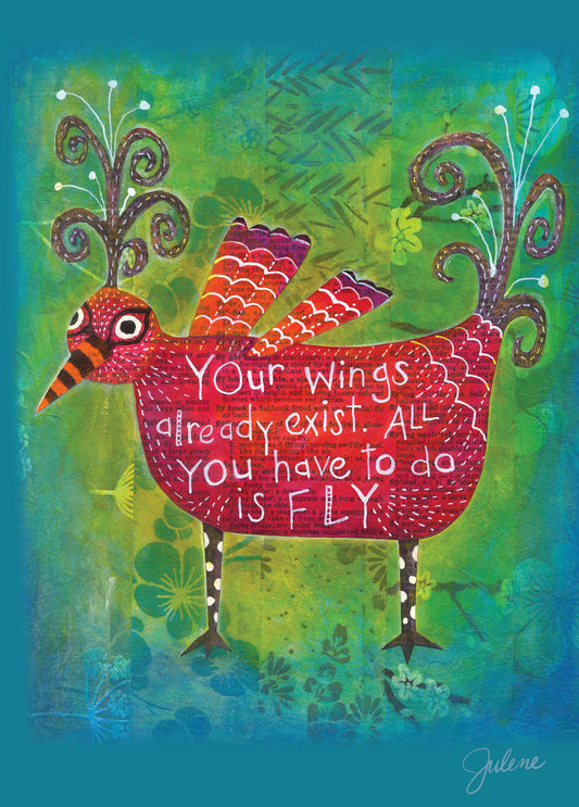 Your Wings Exist greeting card