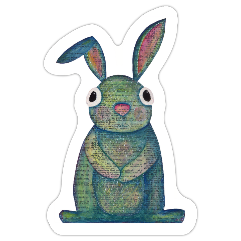 Blue Bunny Sticker