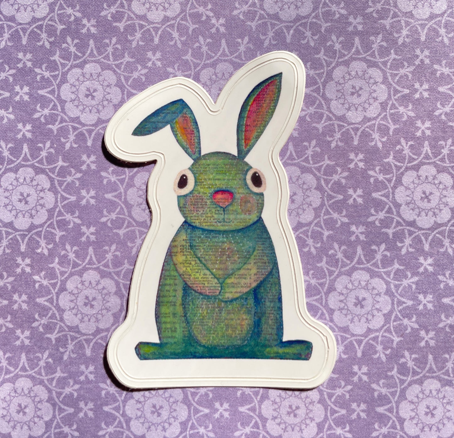 Blue Bunny Sticker