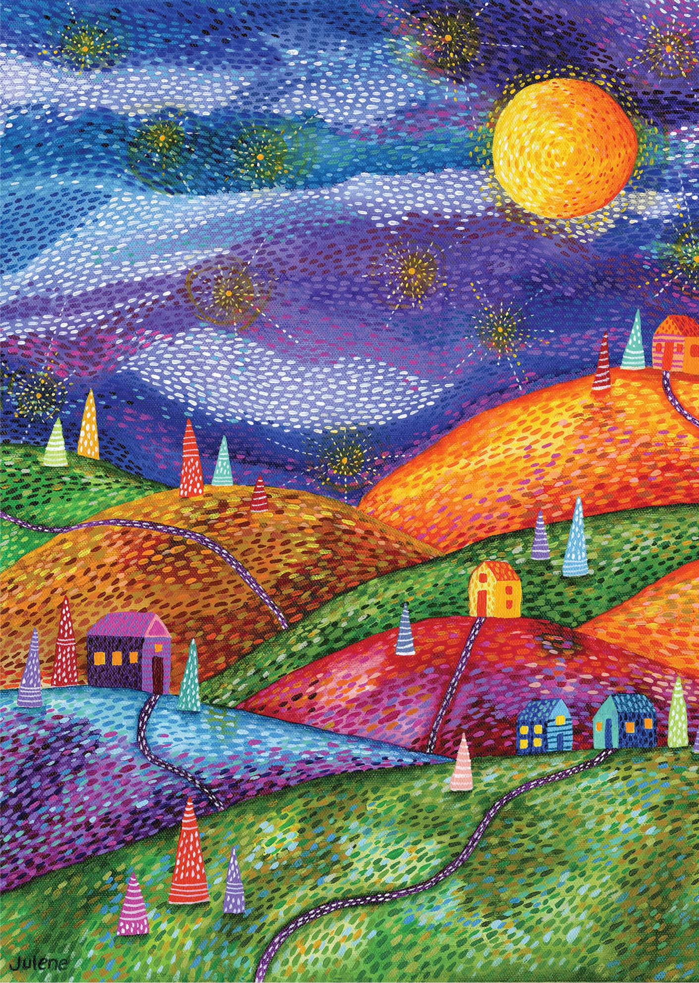 Circle of community greeting card