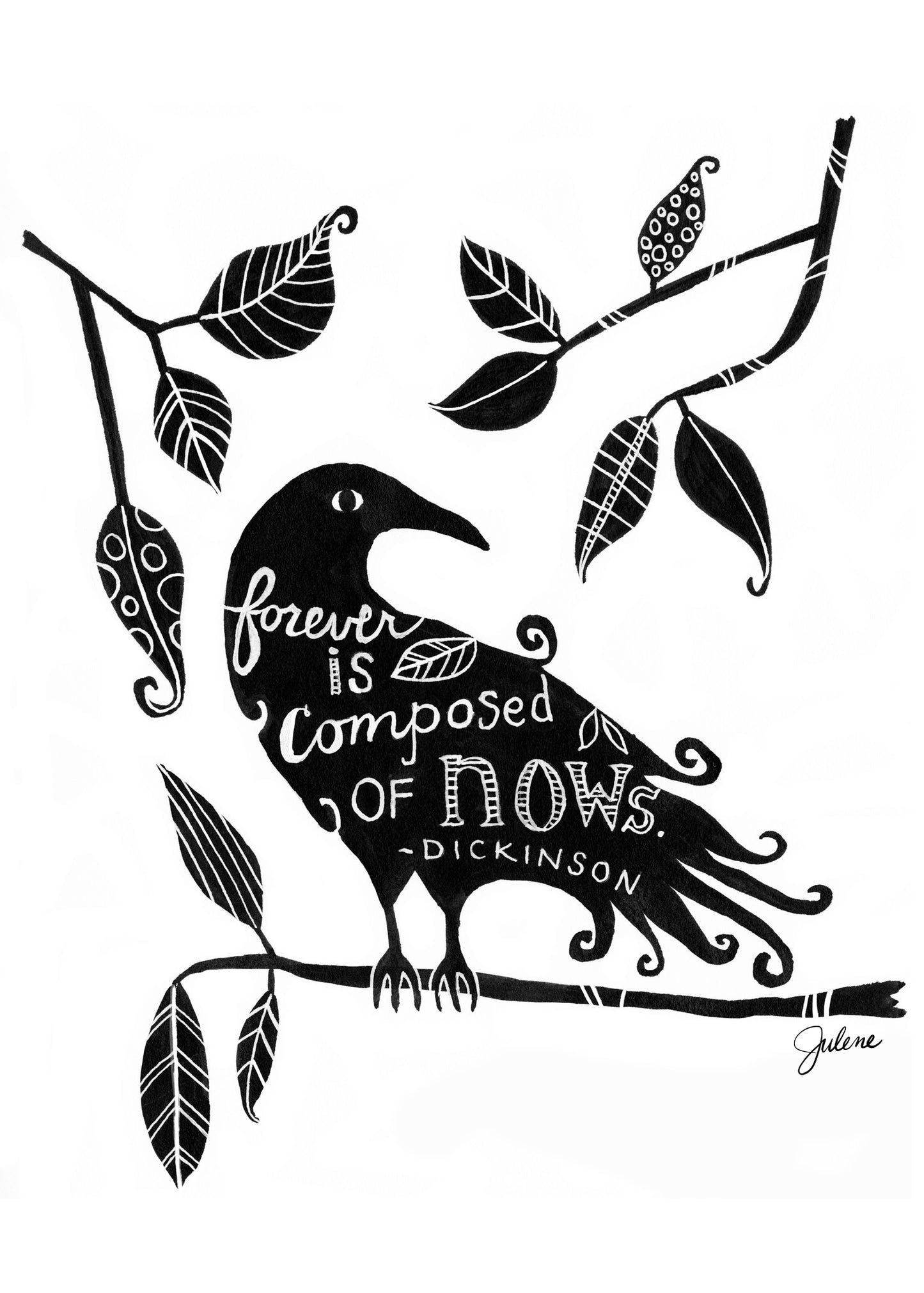 Forever is composed of nows greeting card