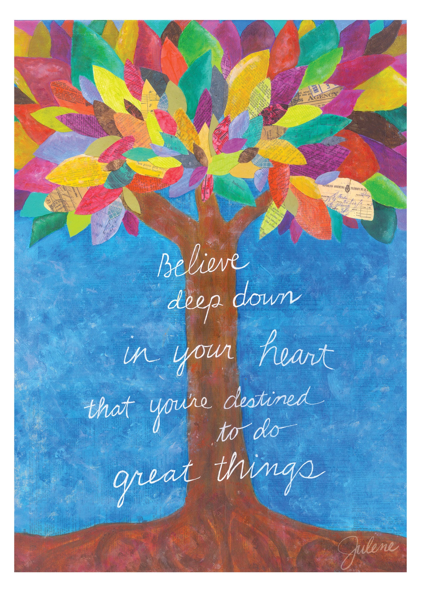 Grateful Tree greeting card