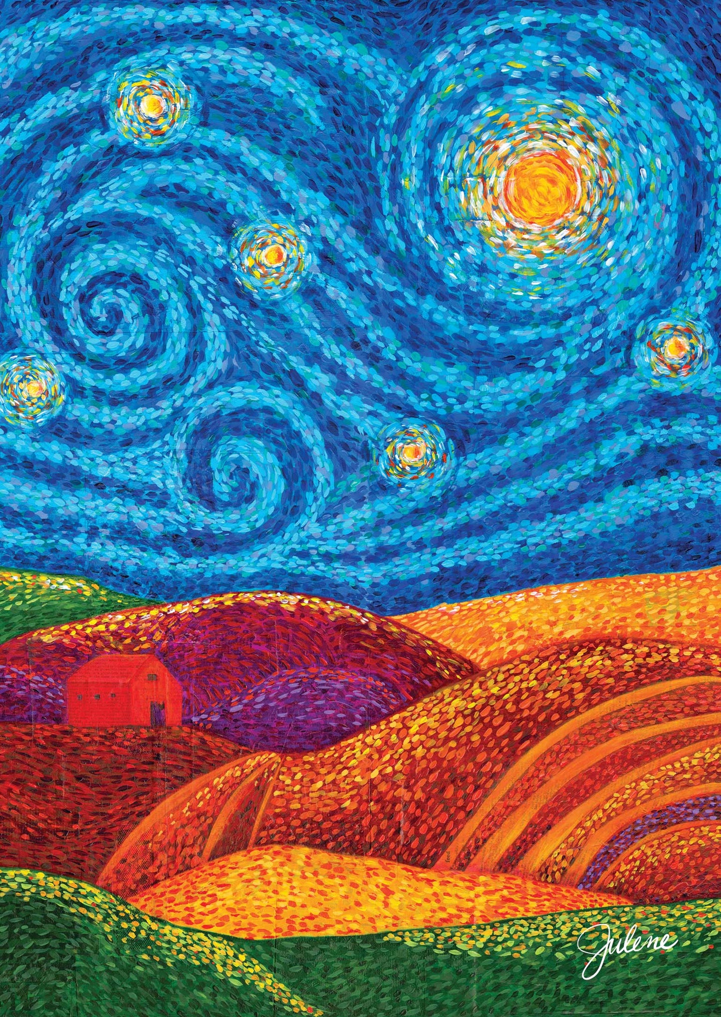 Grounding Hills greeting card