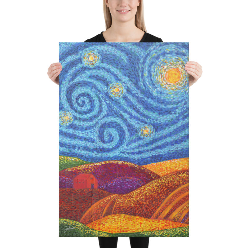 Grounding Hills Printed Canvas