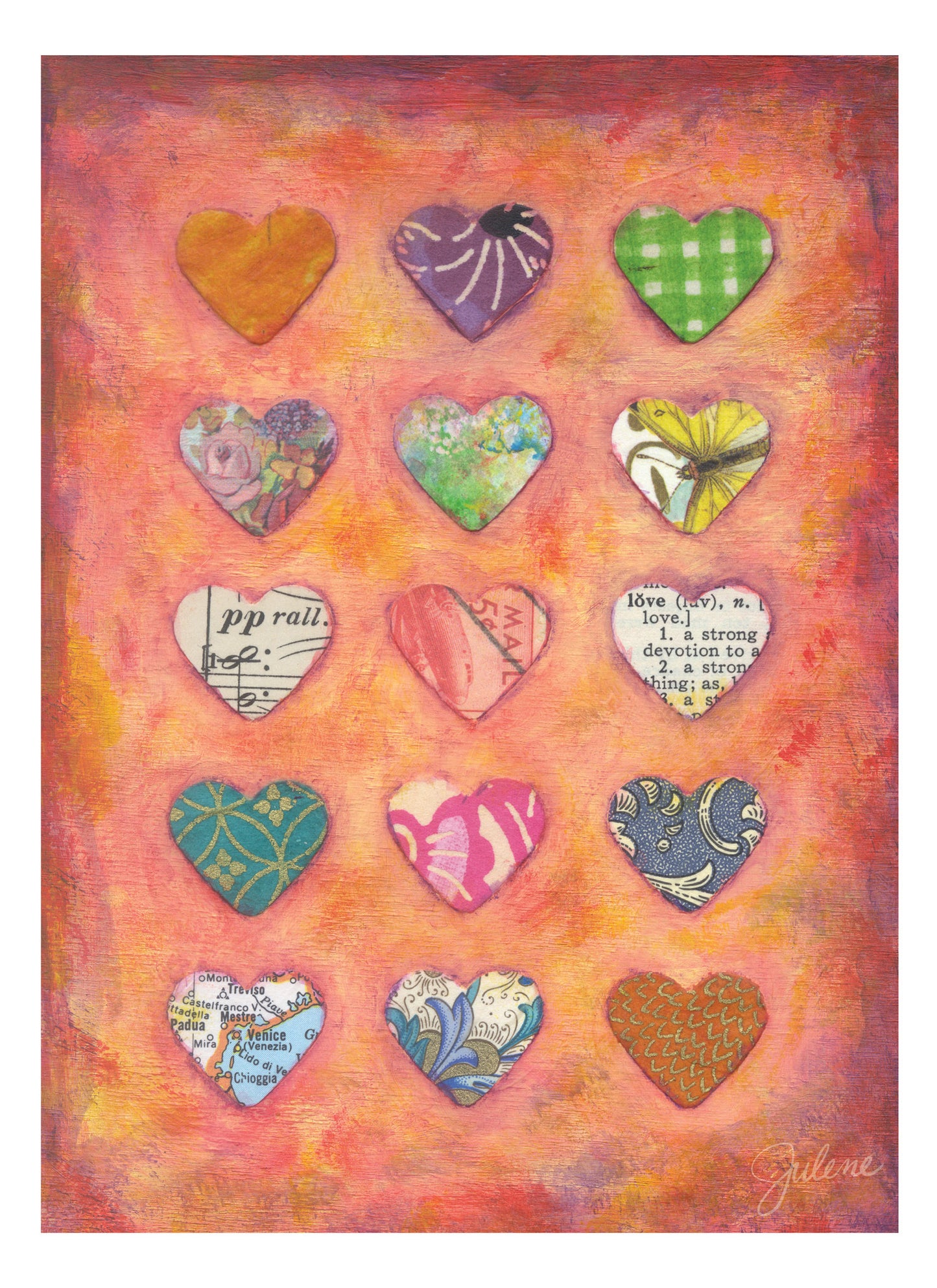 Hearts! greeting card