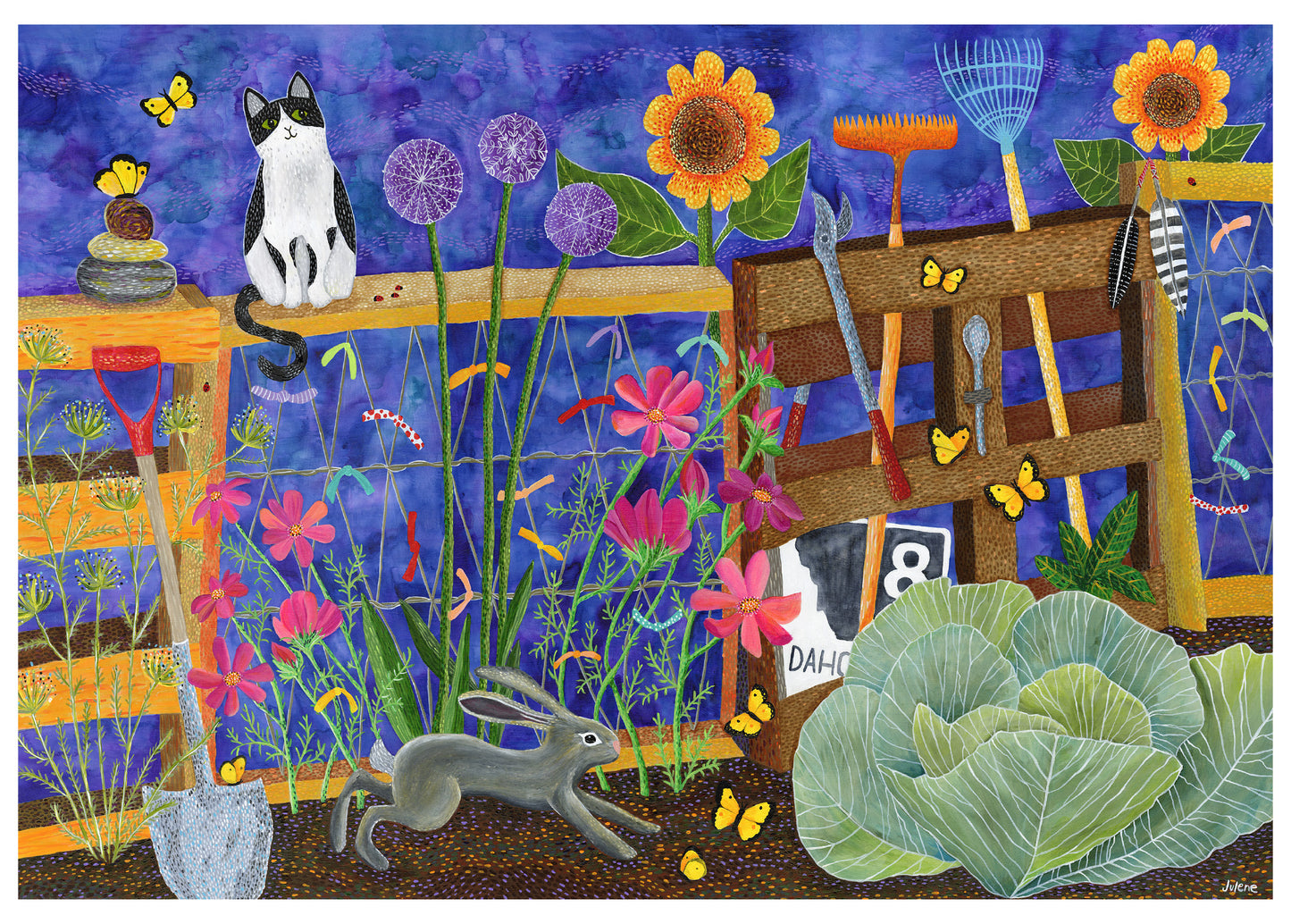 My Sister's Garden greeting card