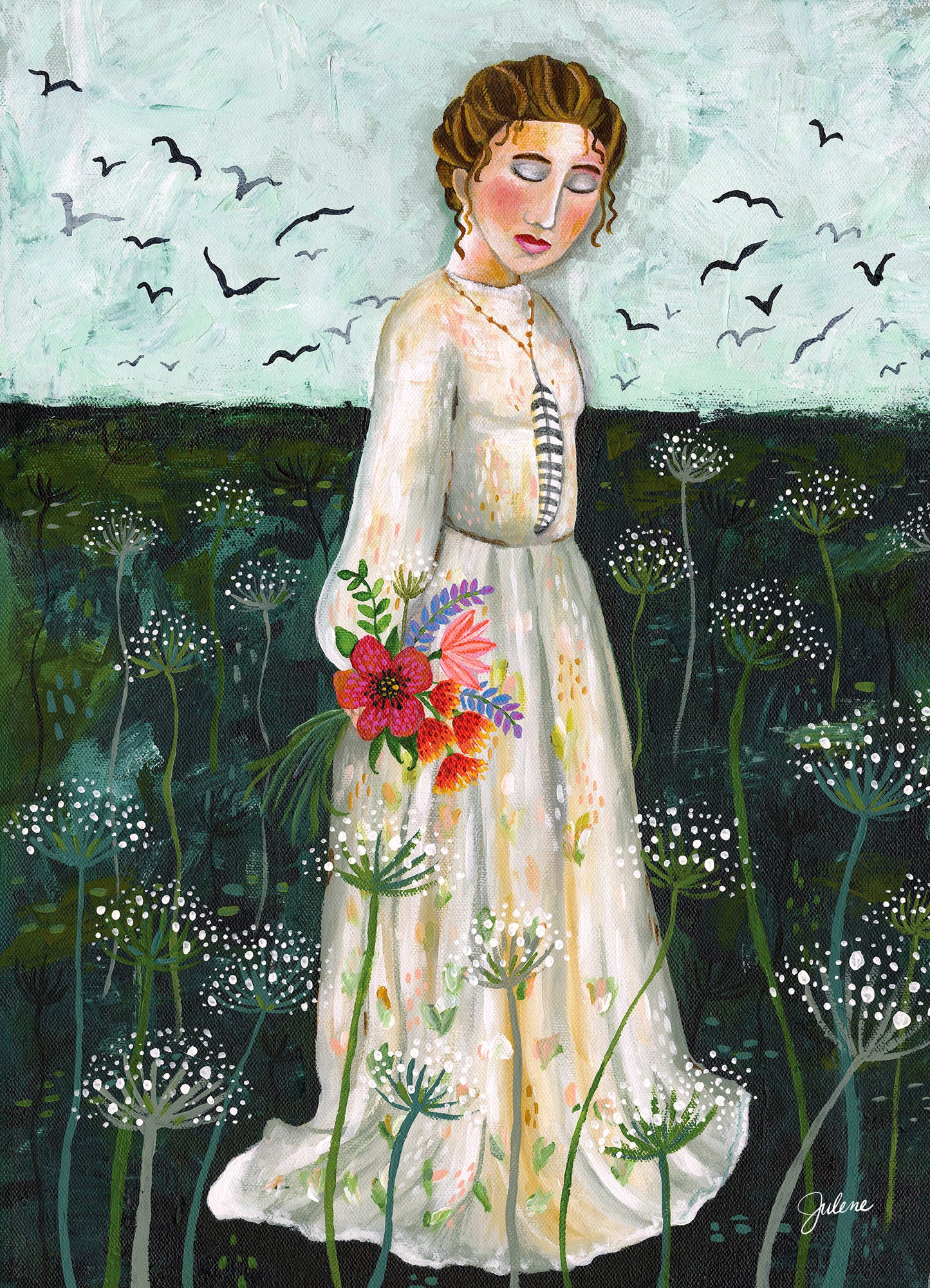 Lost in Thought greeting card