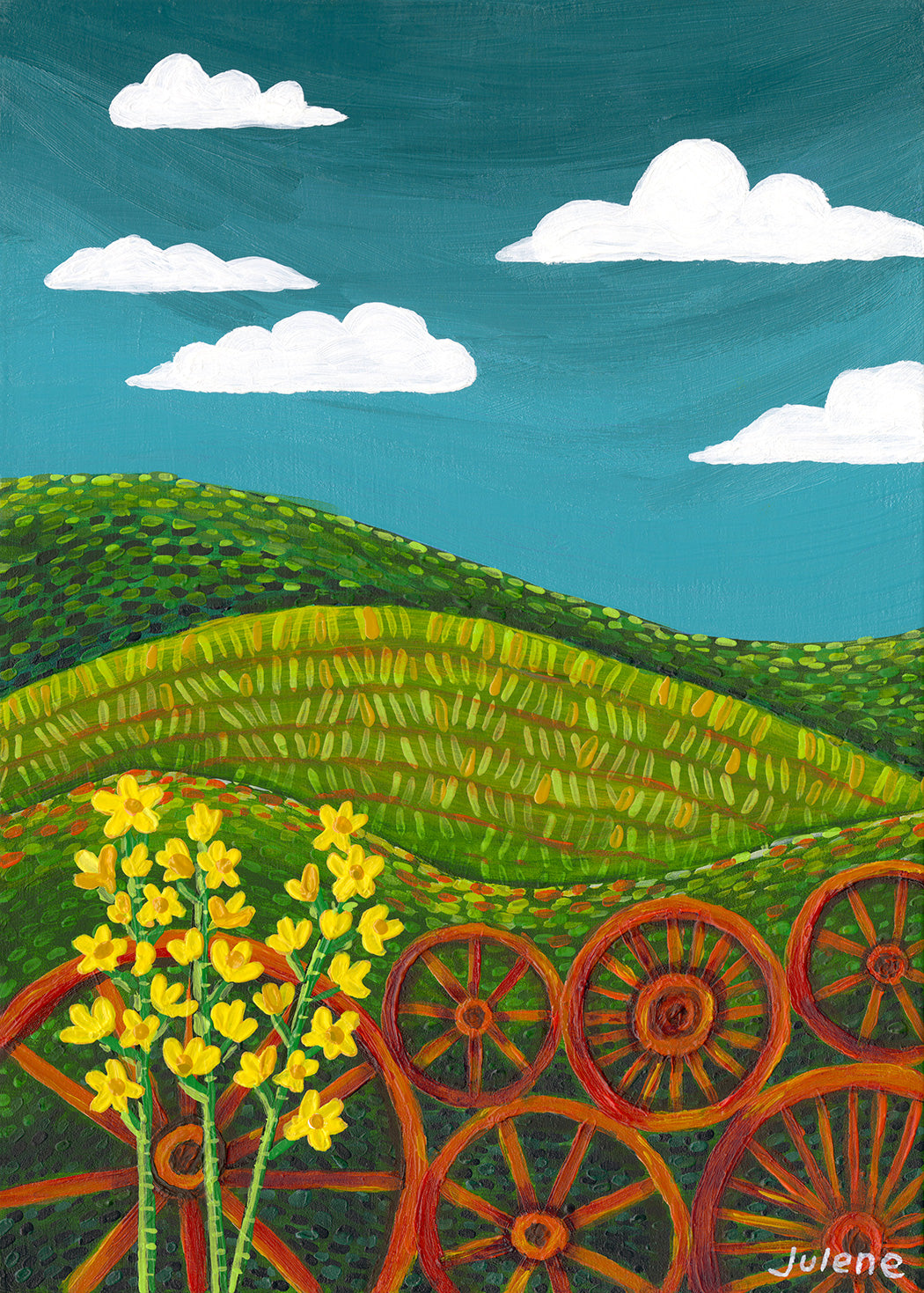 Palouse Rusty Wheels - print