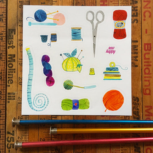 Sewing & Yarn stickers