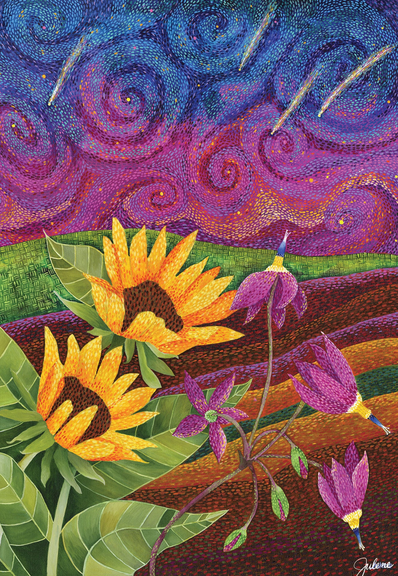 Shooting Star Sanctuary greeting card