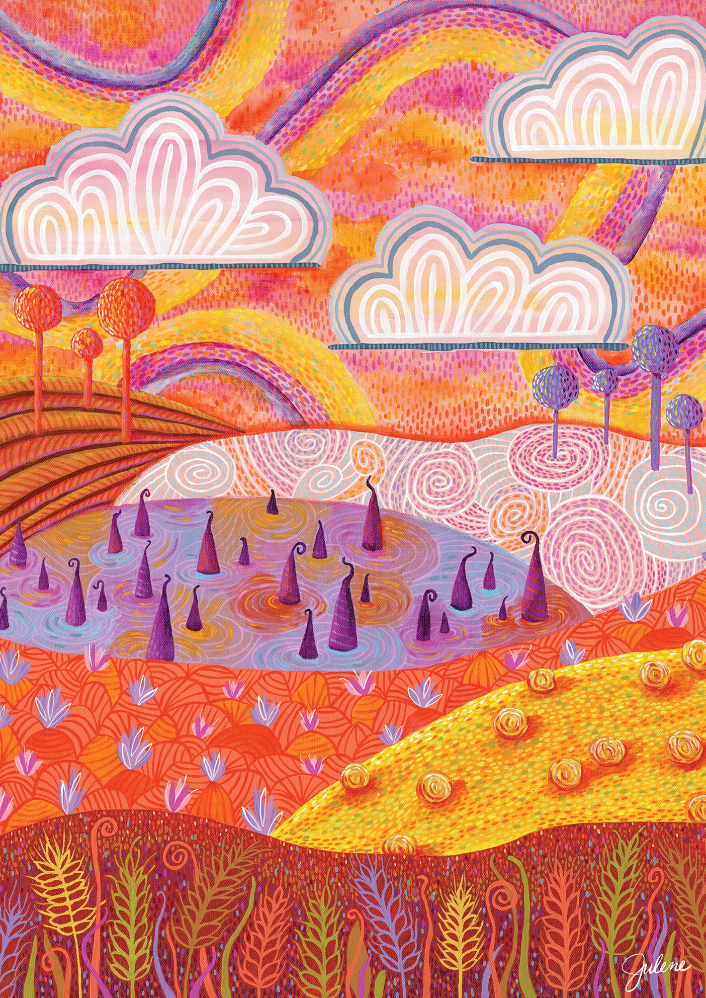 Summer Hills greeting card