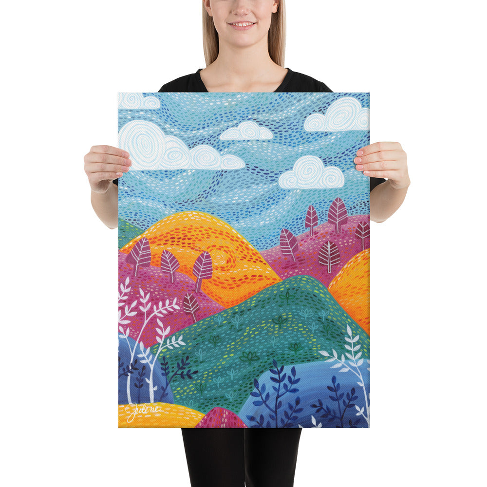 Symphony Hills Printed Canvas