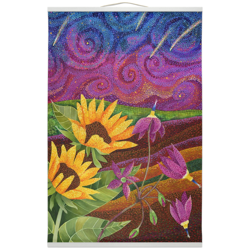 Shooting Stars Hanging Canvas Banner