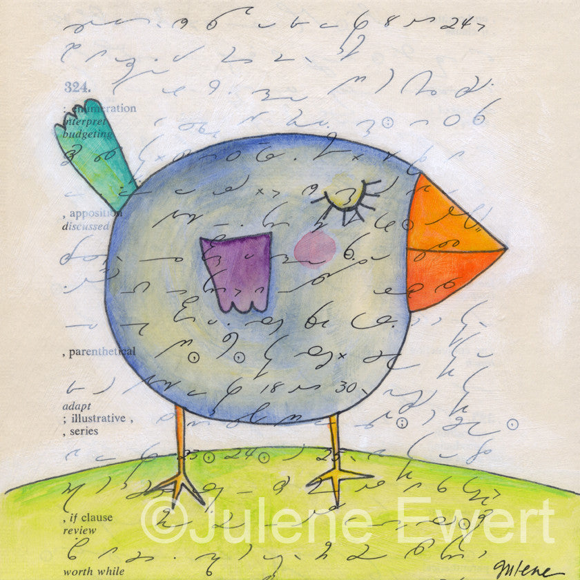 chubby bird - Print