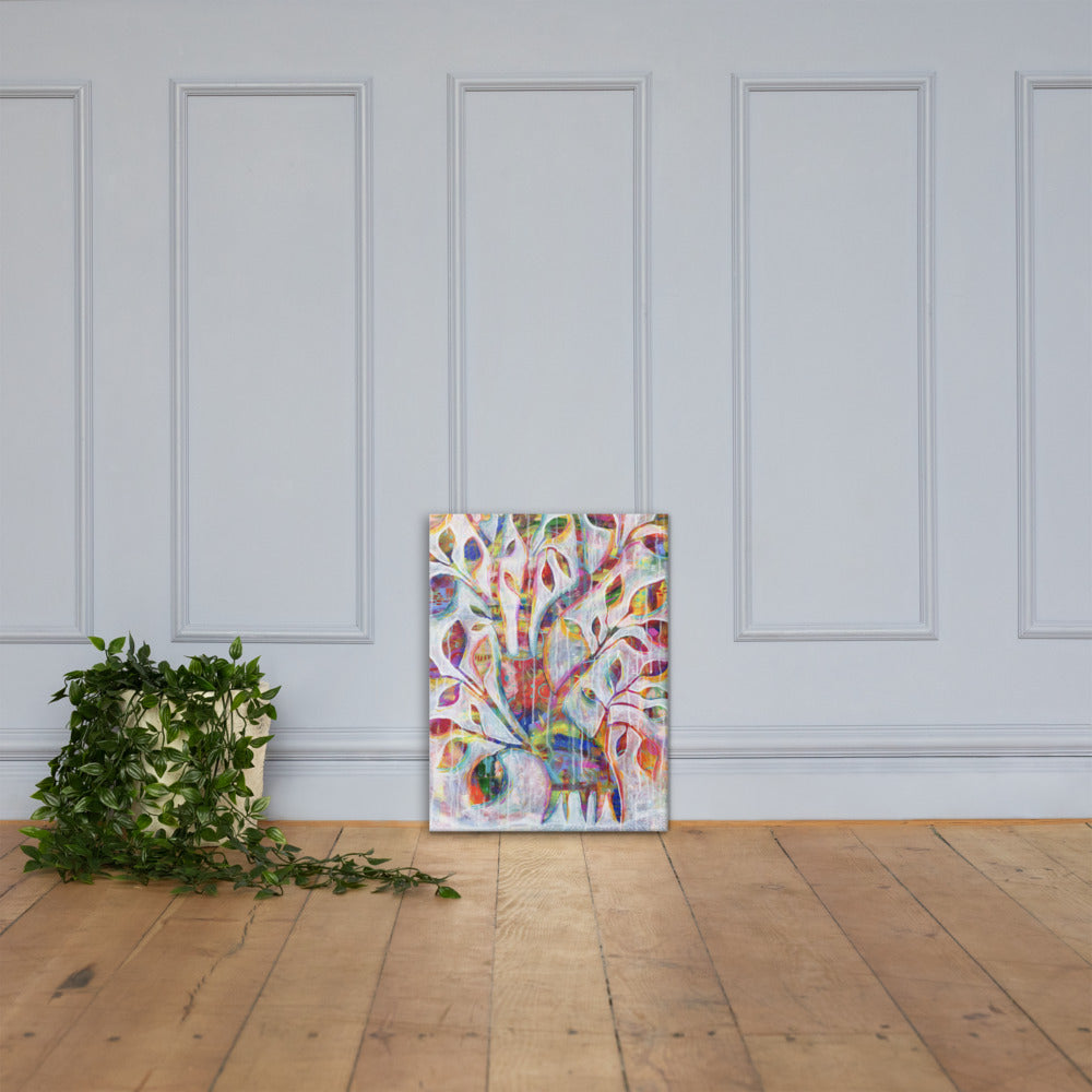 Deep-Rooted Beginnings Tree Printed Canvas