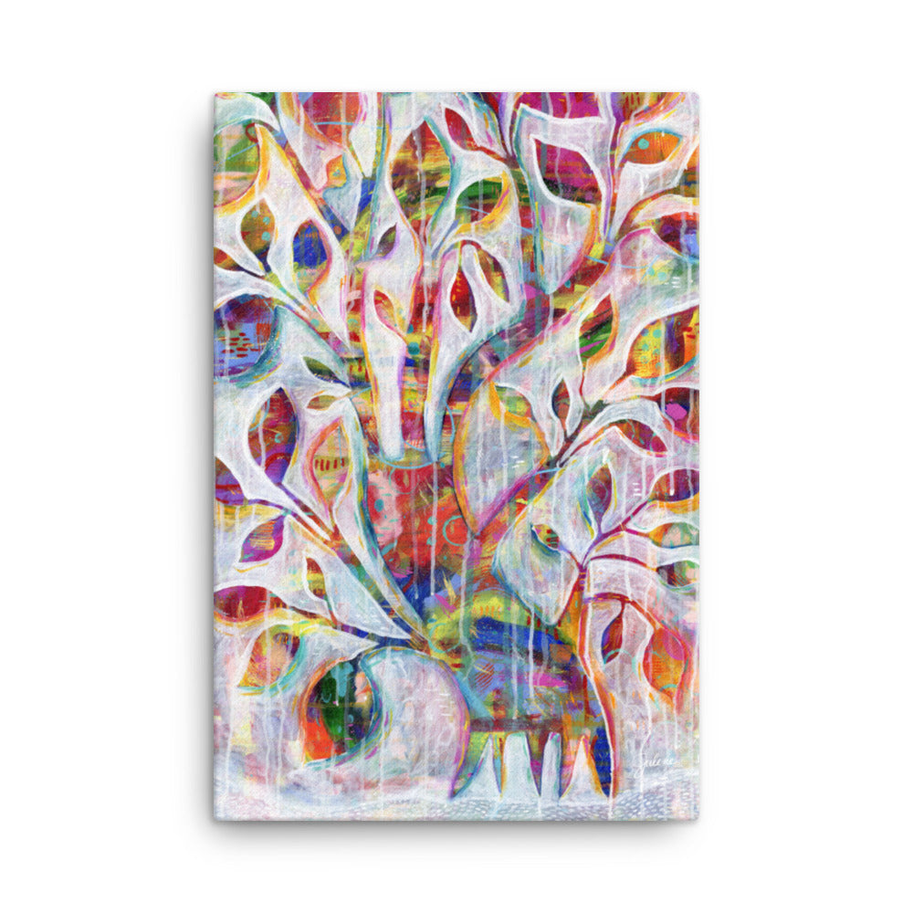 Deep-Rooted Beginnings Tree Printed Canvas