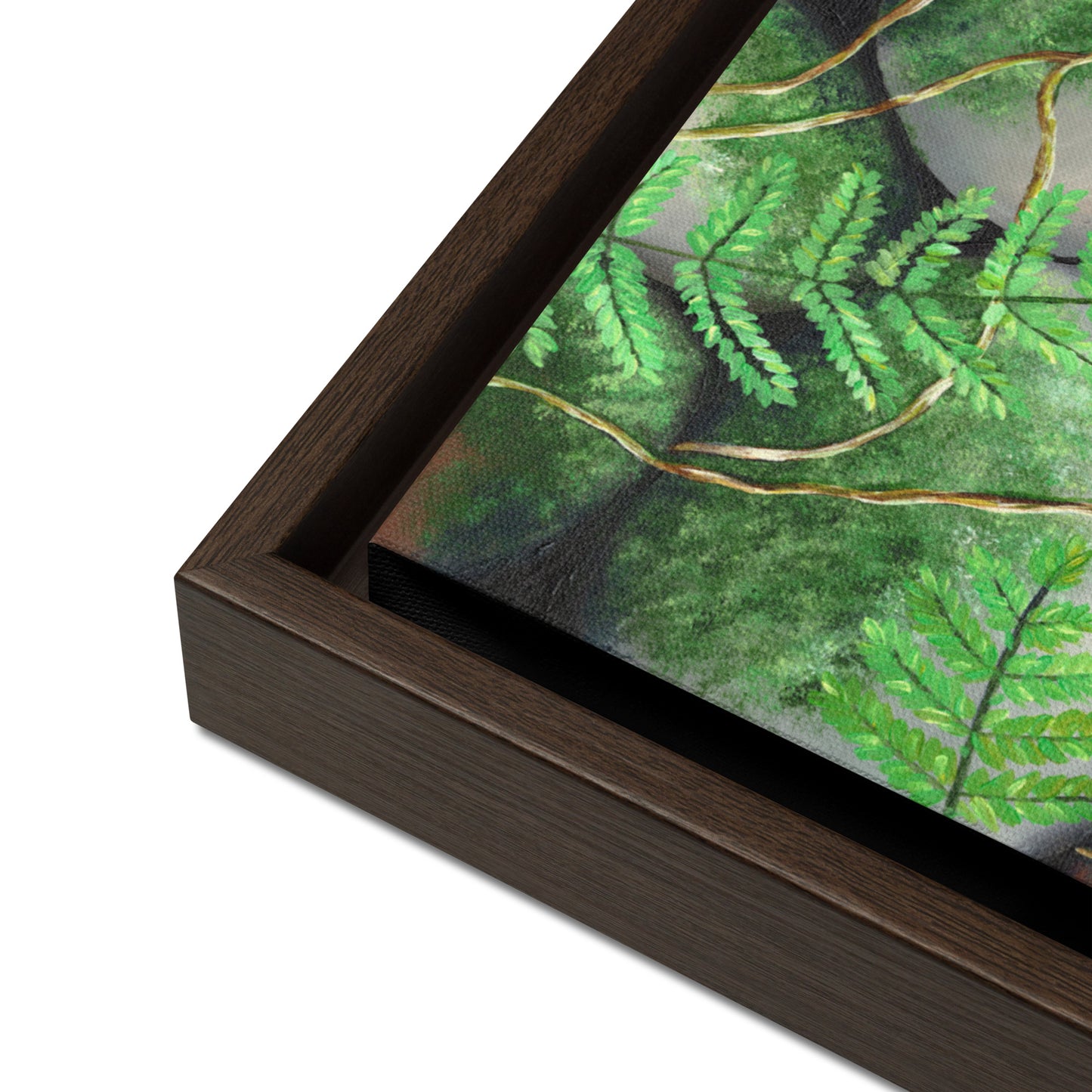 Calm framed printed canvas