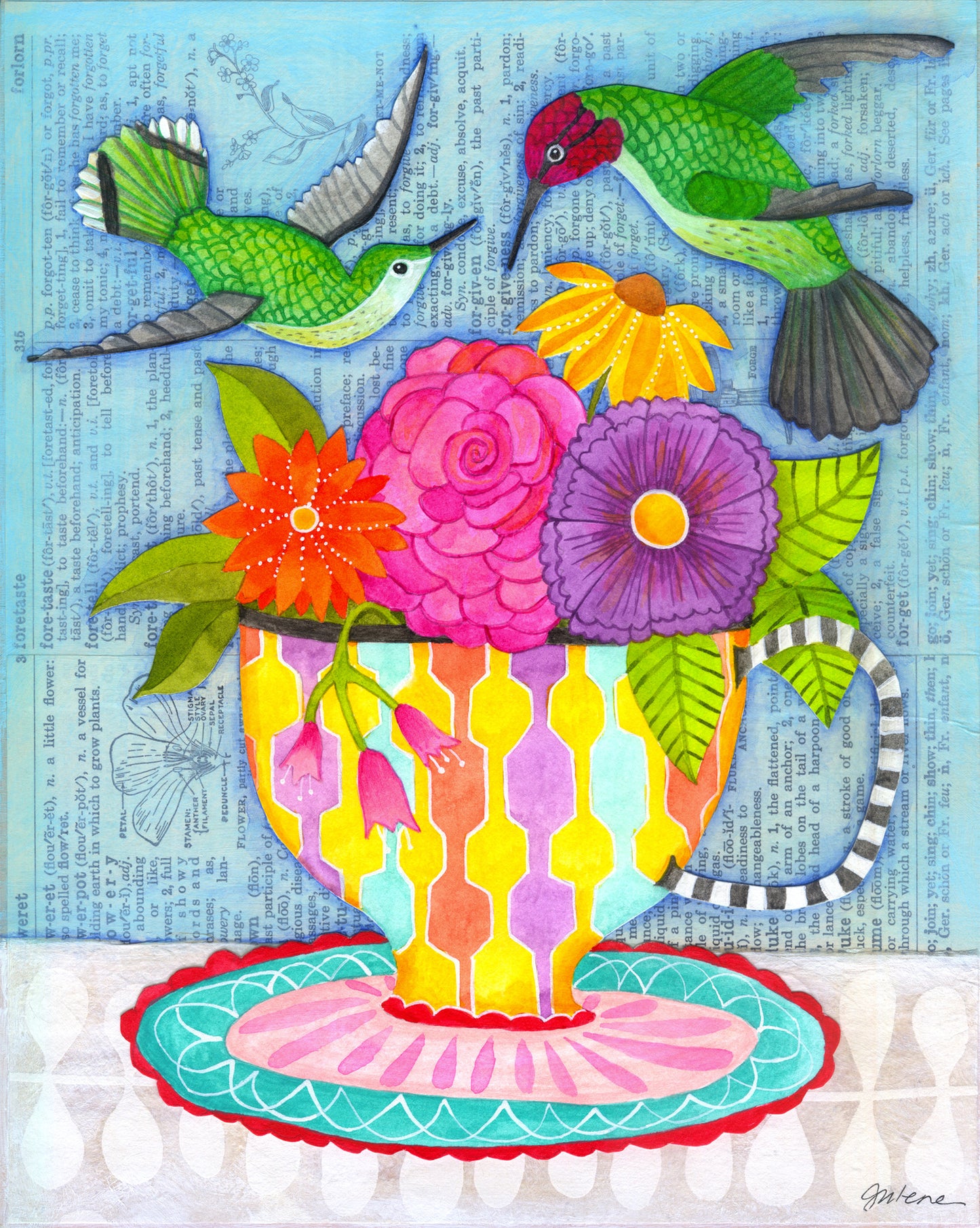 Hummingbird Tea - Print