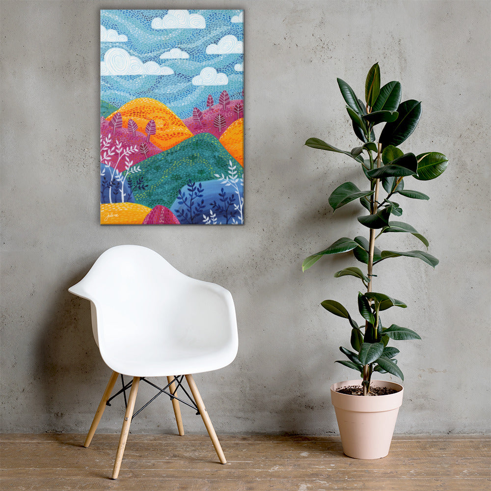 Symphony Hills Printed Canvas