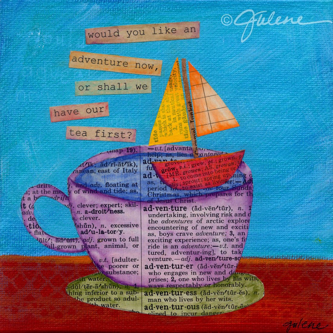 teacup adventures - Print