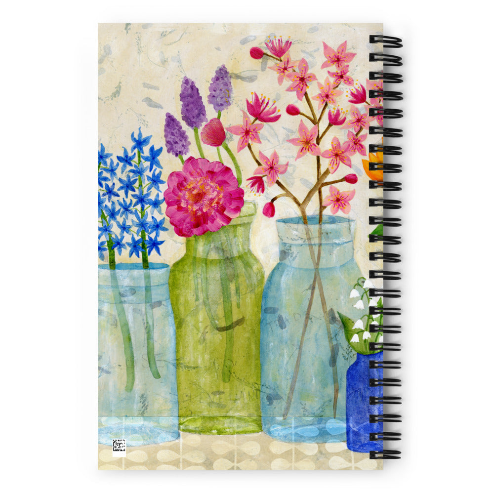 Spring Flowers Spiral notebook - book