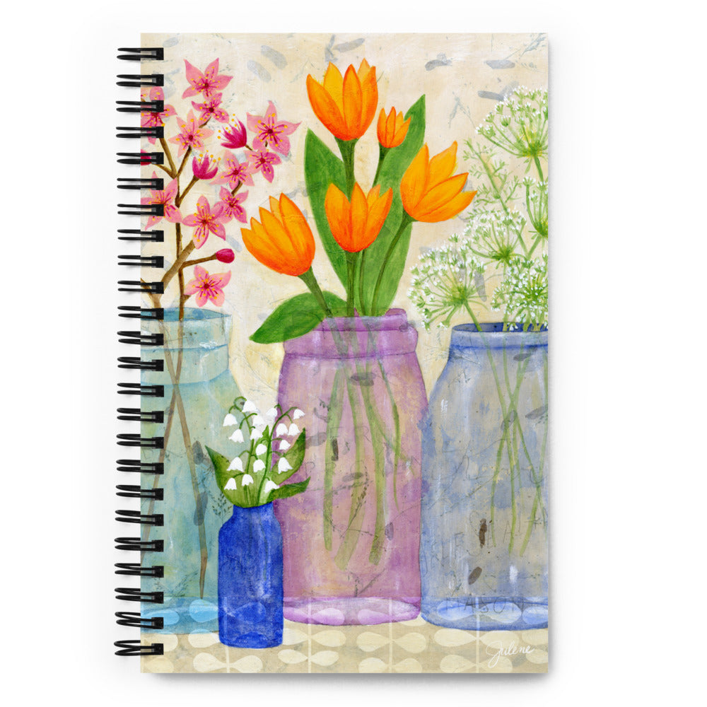 Spring Flowers Spiral notebook - book