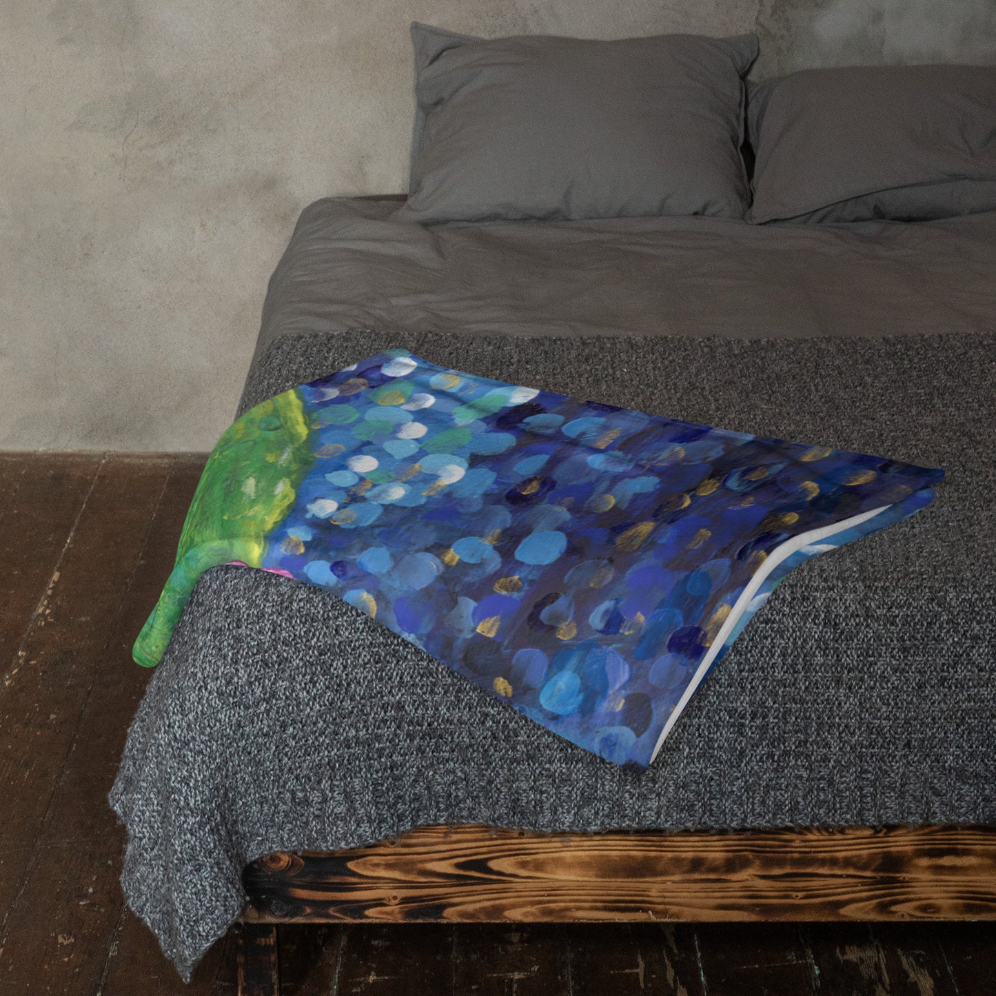 Waterlillies Throw Blanket