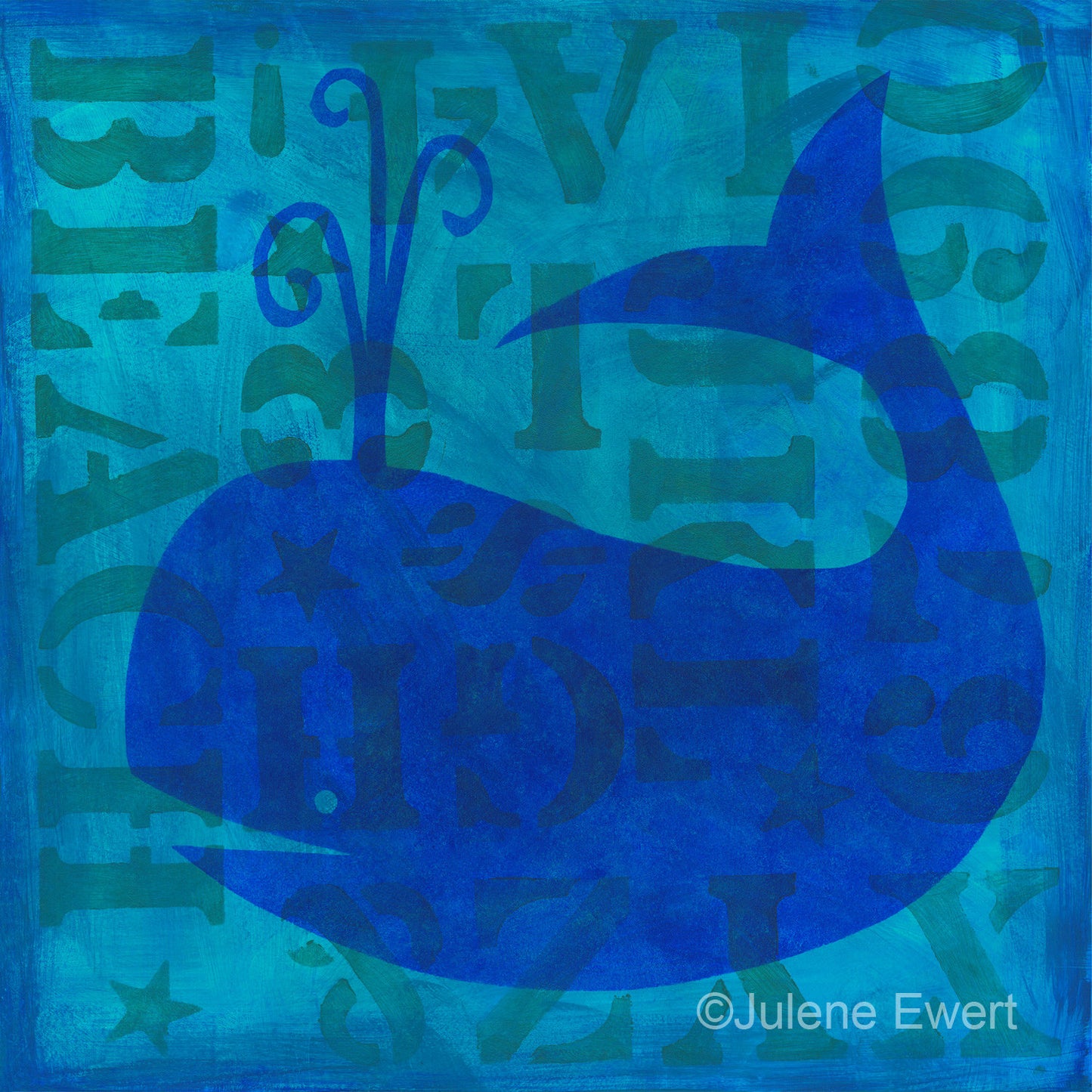 David's Whale - Print