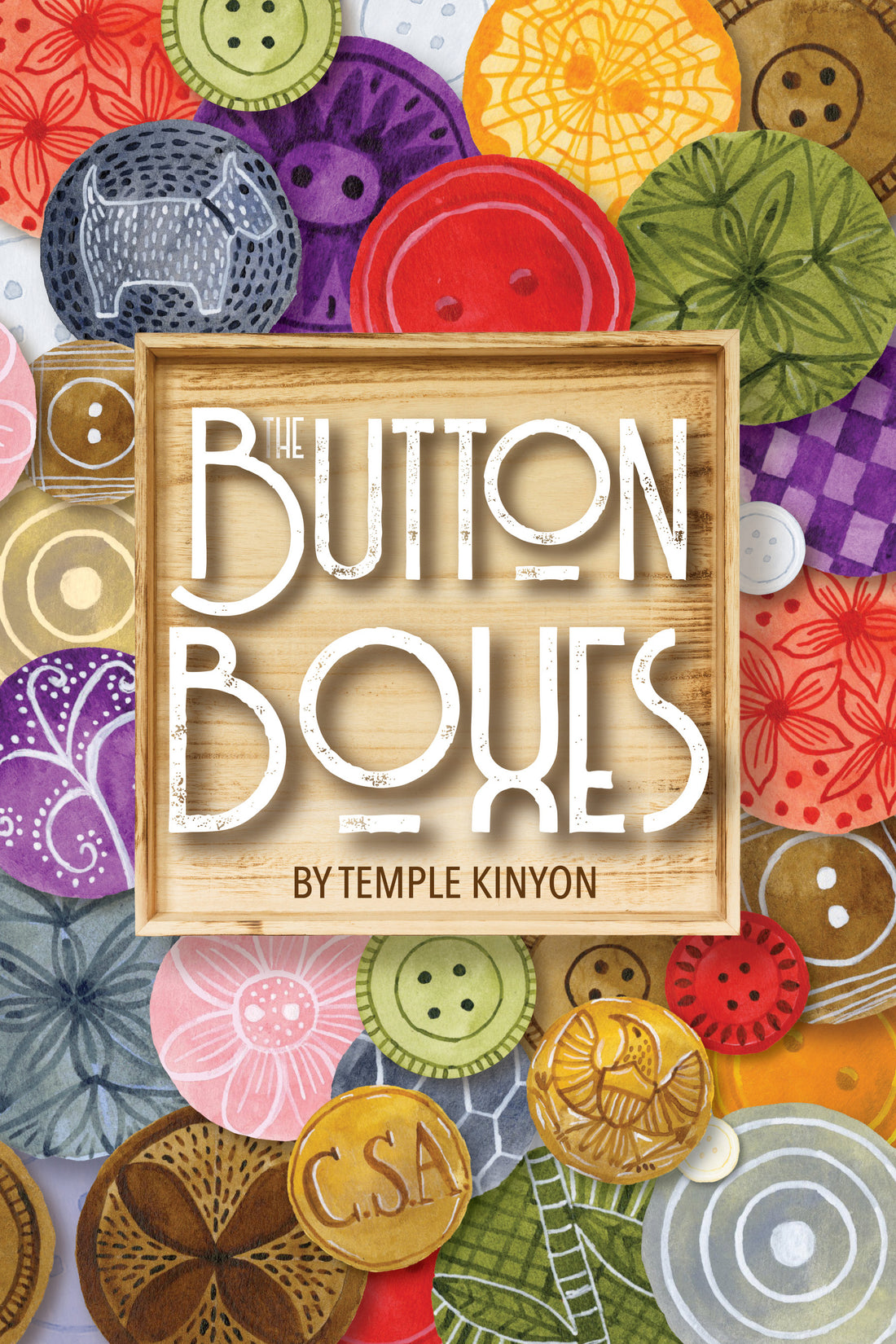 The making of the Button Boxes cover