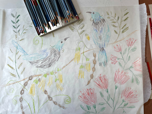 New Zealand inspiration Tui birds