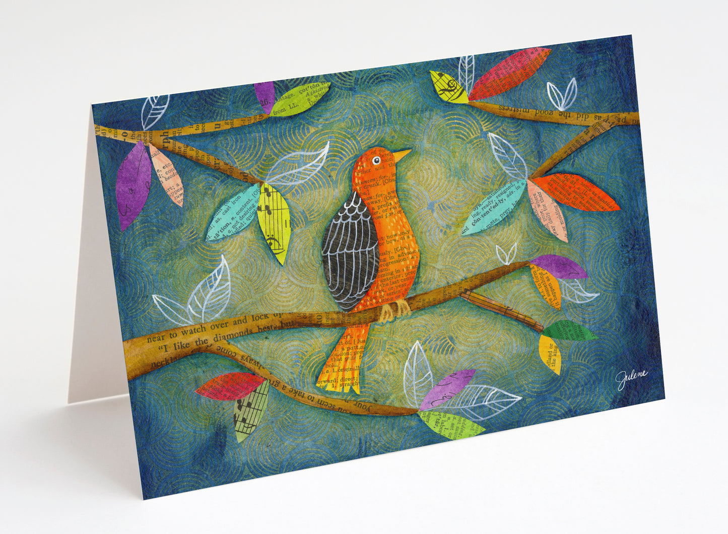Happy Bird Branch greeting card