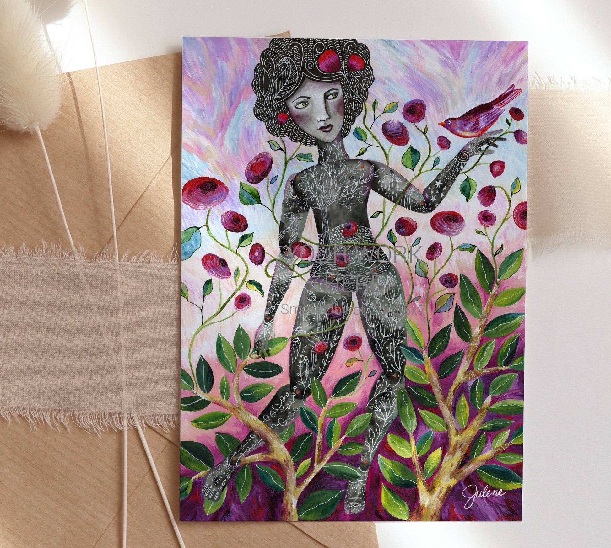 5x7 greeting card sleeves Dance of Life greeting card – Julene Ewert