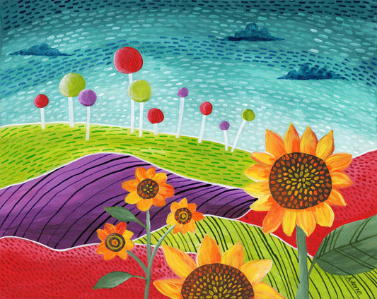 Sunflower Fields - print