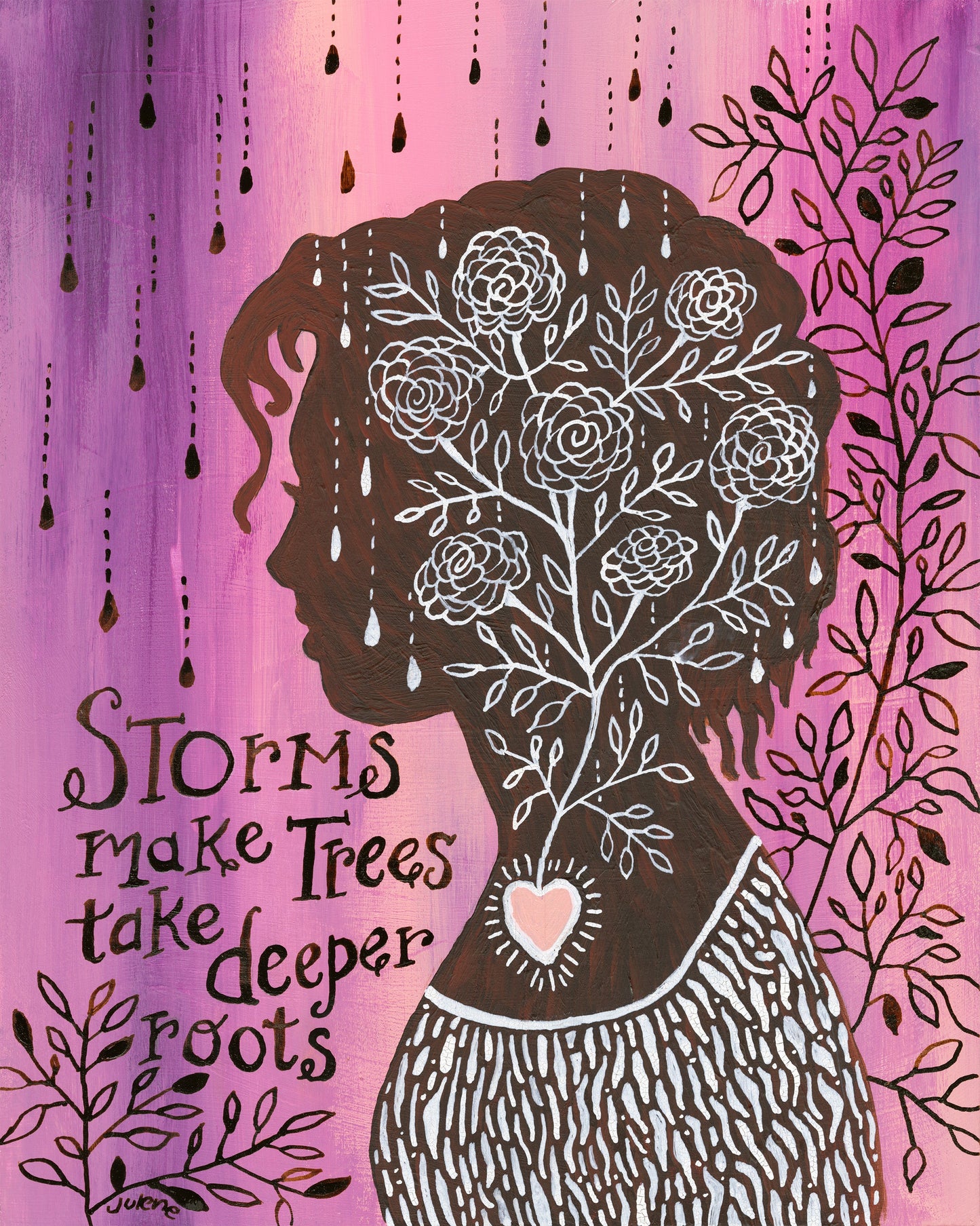 Storms Make Roots - print