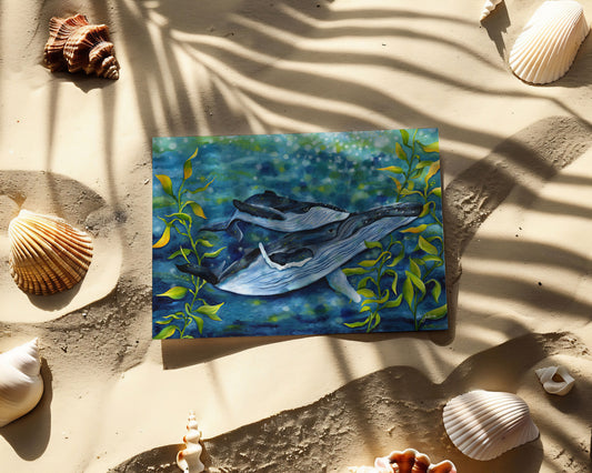Whale Heart Song greeting card