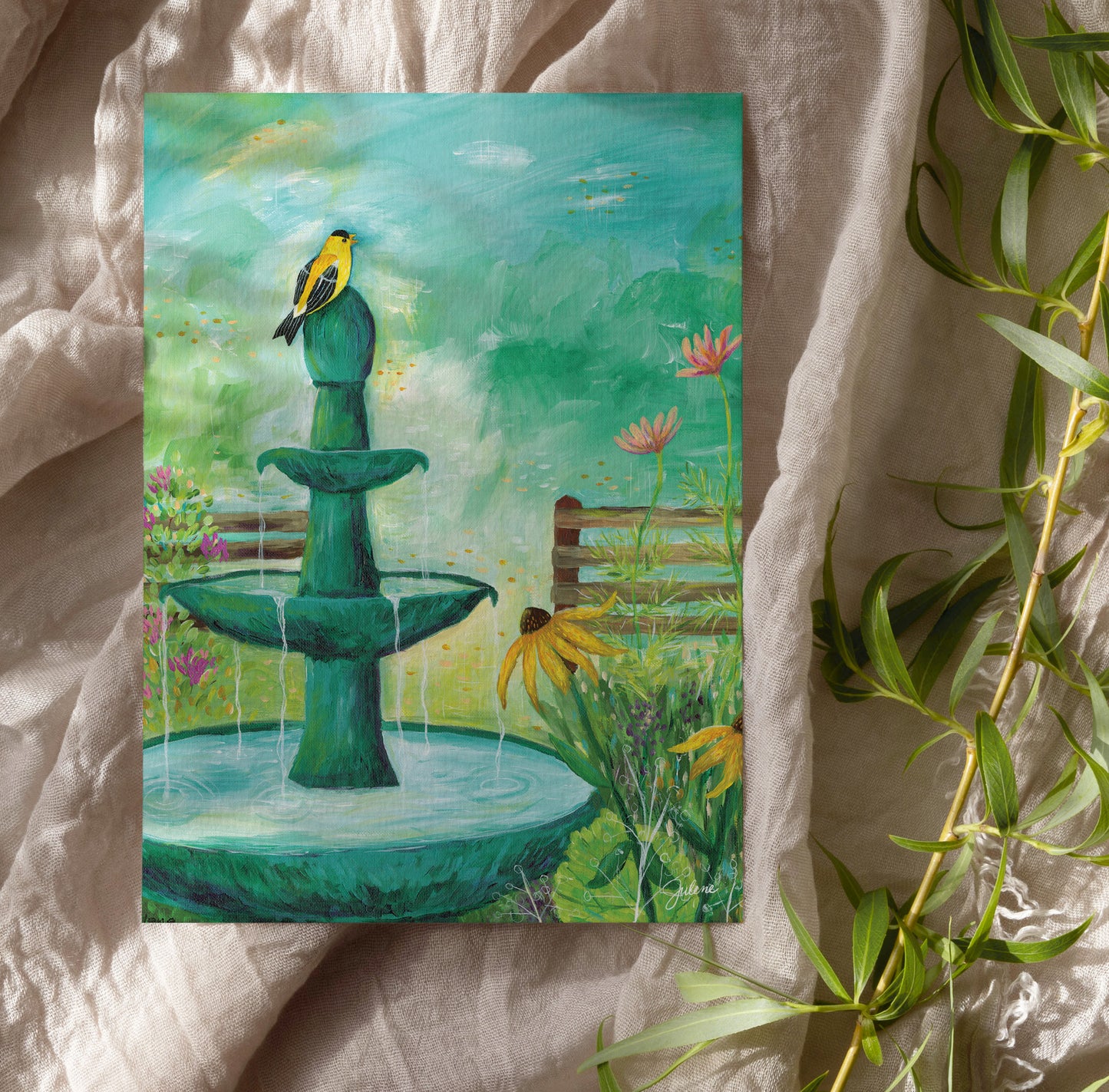 The Last Goldfinch greeting card