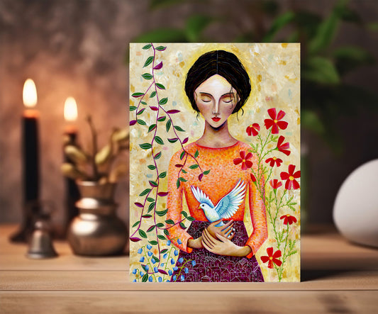 Peace Within greeting card