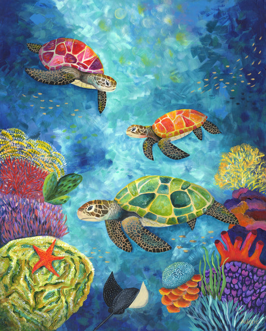Sea Turtles - print