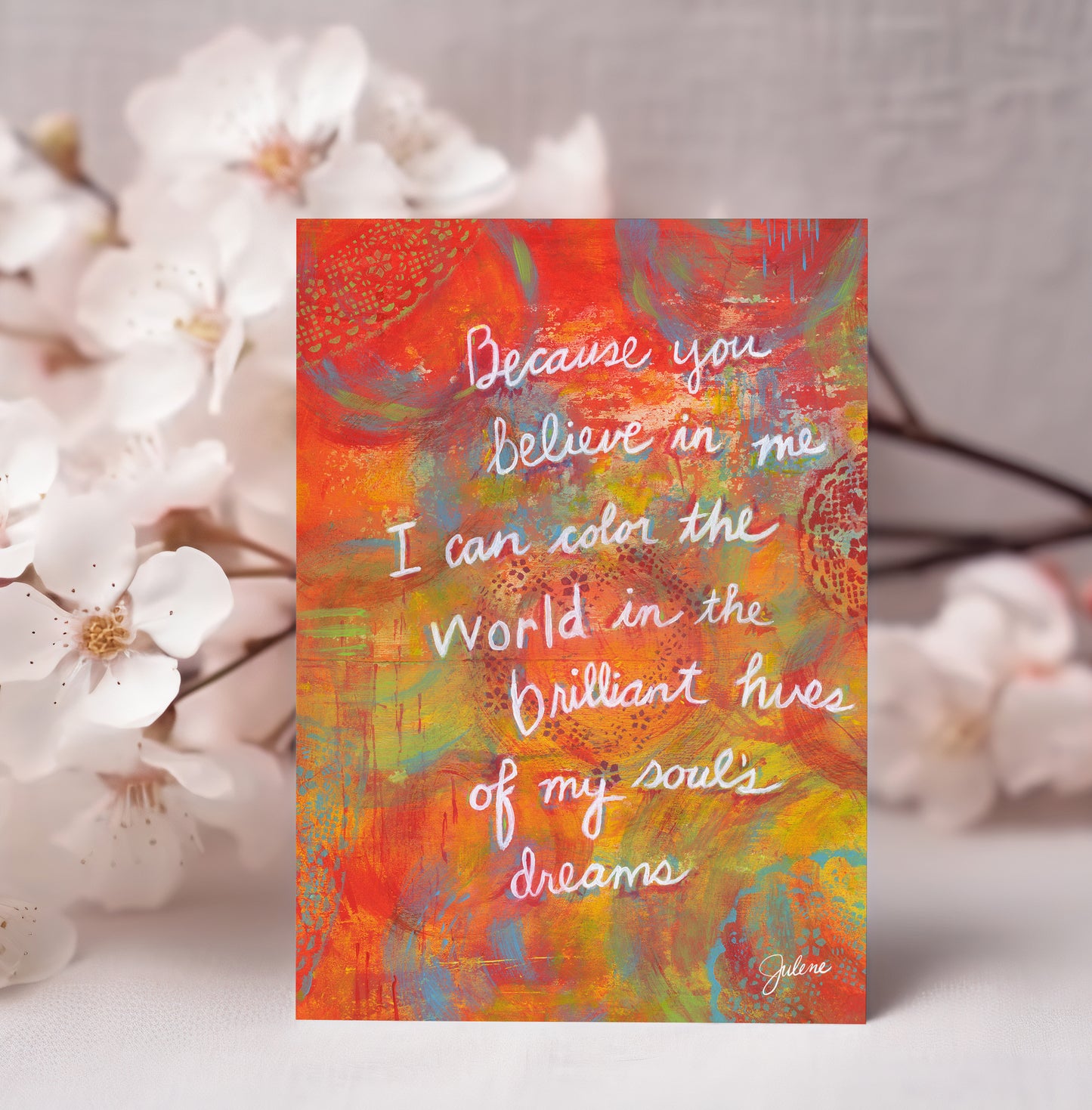 Believe in Me greeting card